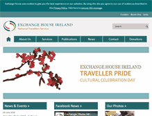 Tablet Screenshot of exchangehouse.ie
